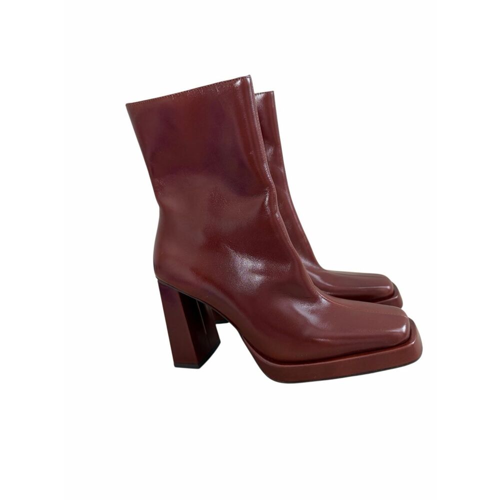 Jeffrey Campbell Maximal Boot In Brown Size 5 Lea… - image 2